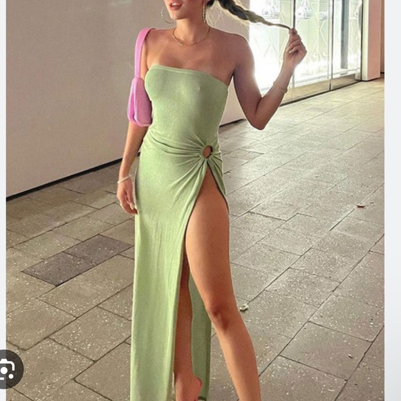 Girls Night Out Green Midi Dress -AUS 8 - Picture 1 of 4
